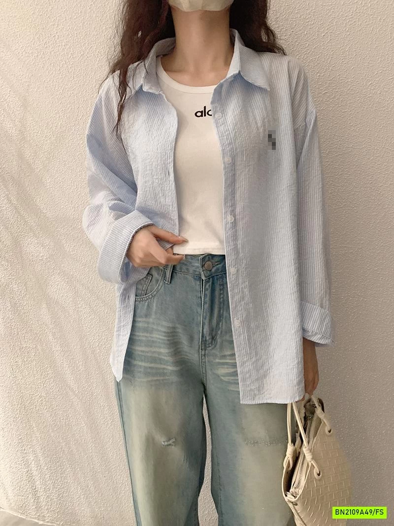 SƠ MI SỌC THÊU LOGO