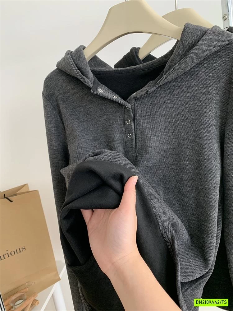 HOODIE NỈ LÓT NHUNG