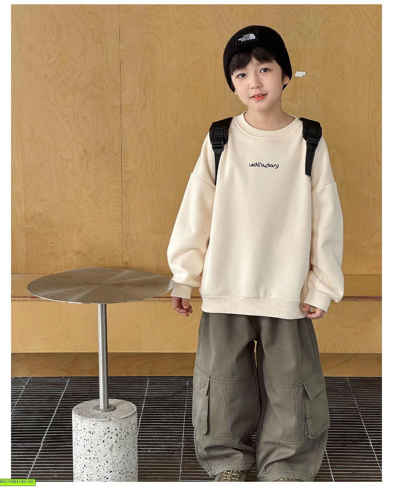 ÁO NỈ CHỮ LƯNG LÓT LÔNG CỪU AOAOKIDS