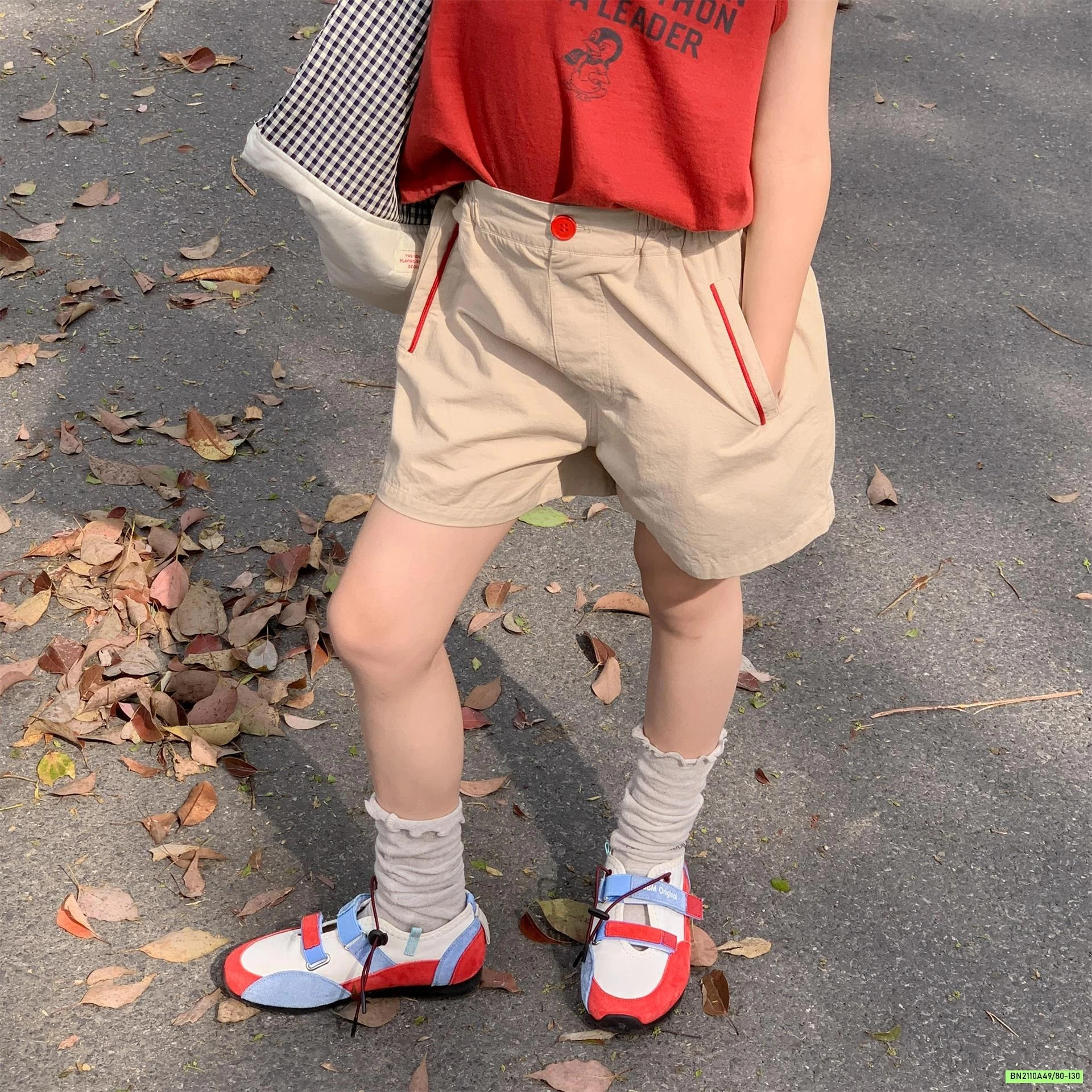 SHORT CARO PHỐI VIỀN TÚI ADBABY