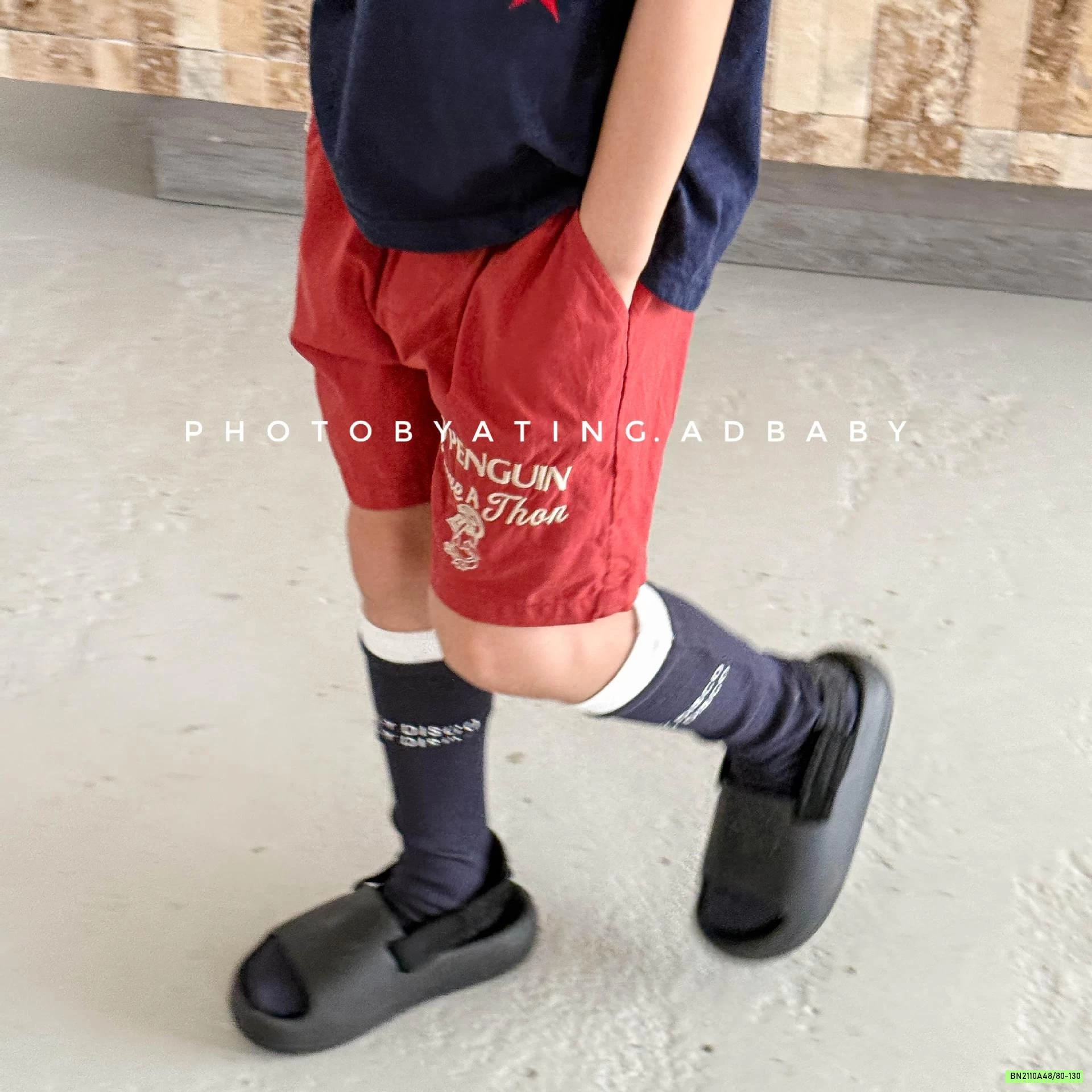 SHORT THÔ PHỐI MÀU ADBABY