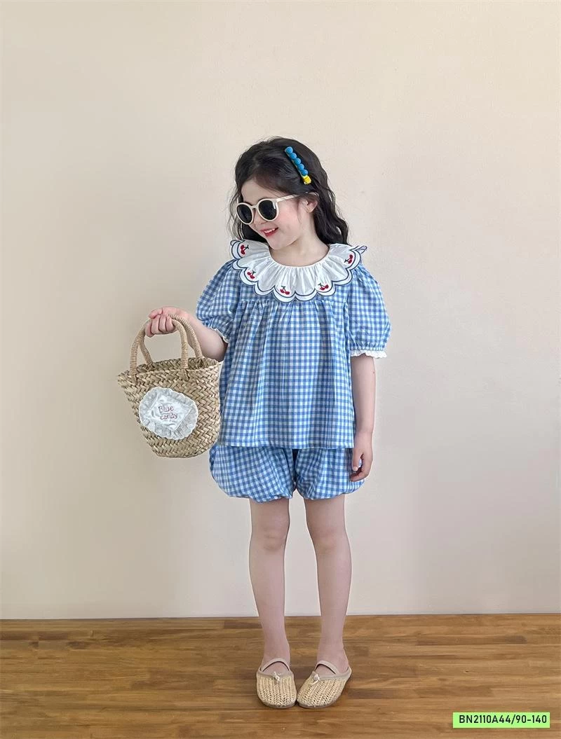 SÉT THÔ MỀM CARO XANH