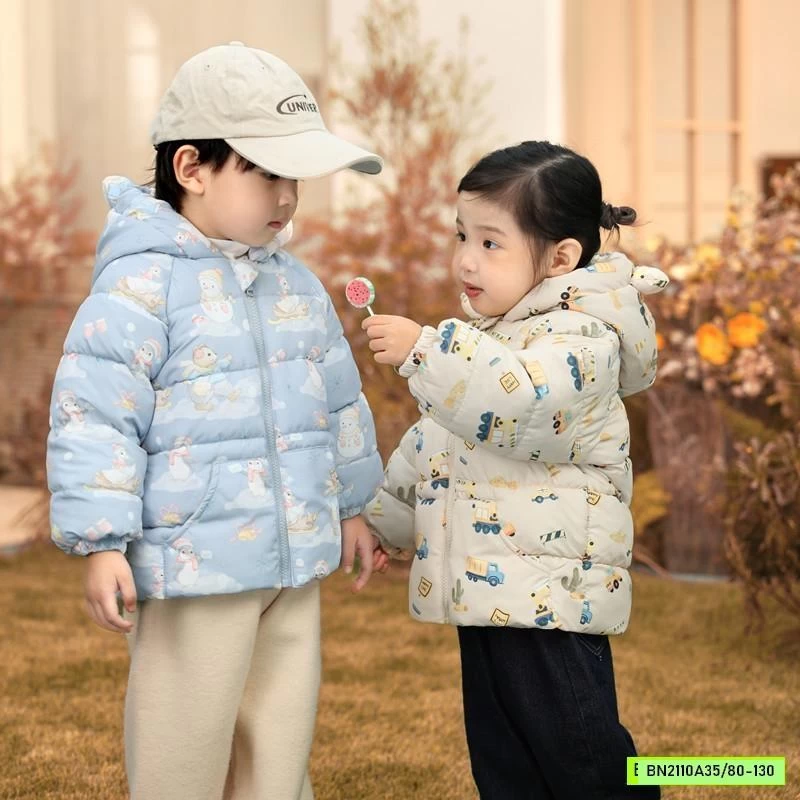 KHOÁC PHAO LÓT NỈ HỌA TIẾT