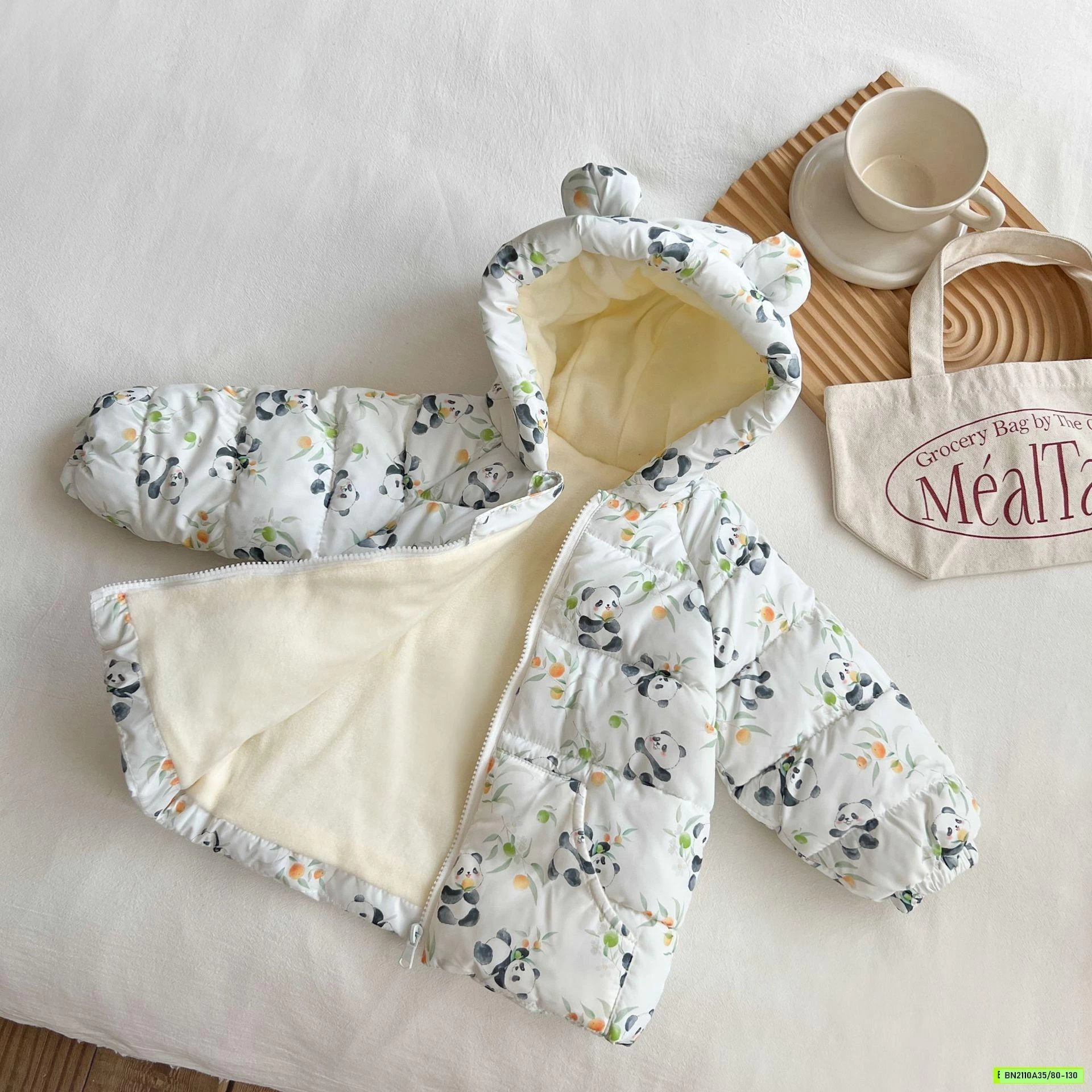 KHOÁC PHAO LÓT NỈ HỌA TIẾT