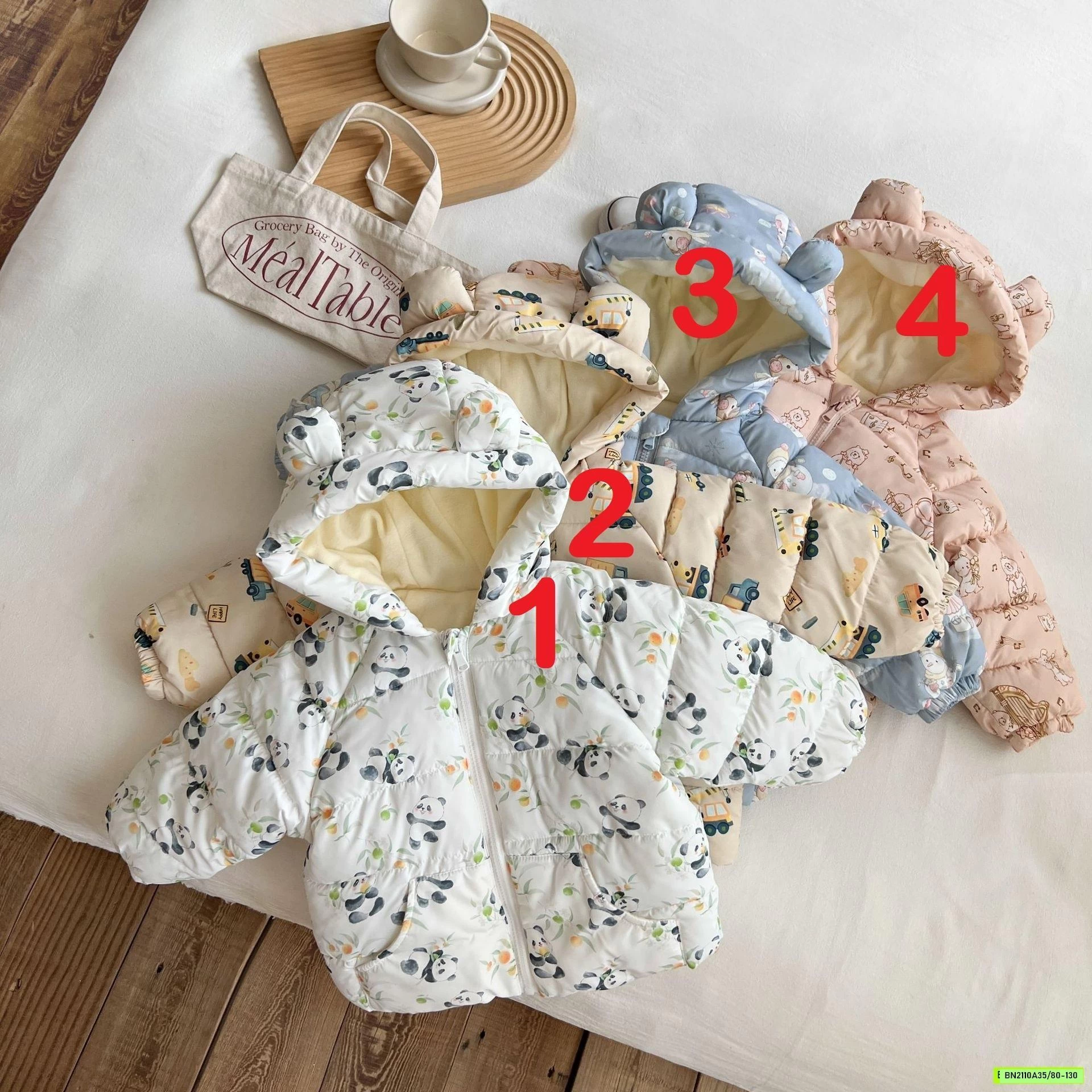 KHOÁC PHAO LÓT NỈ HỌA TIẾT