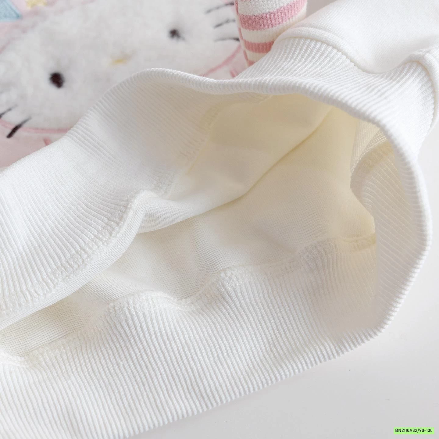 BỘ NỈ MÈO QUẦN KẺ HỒNG