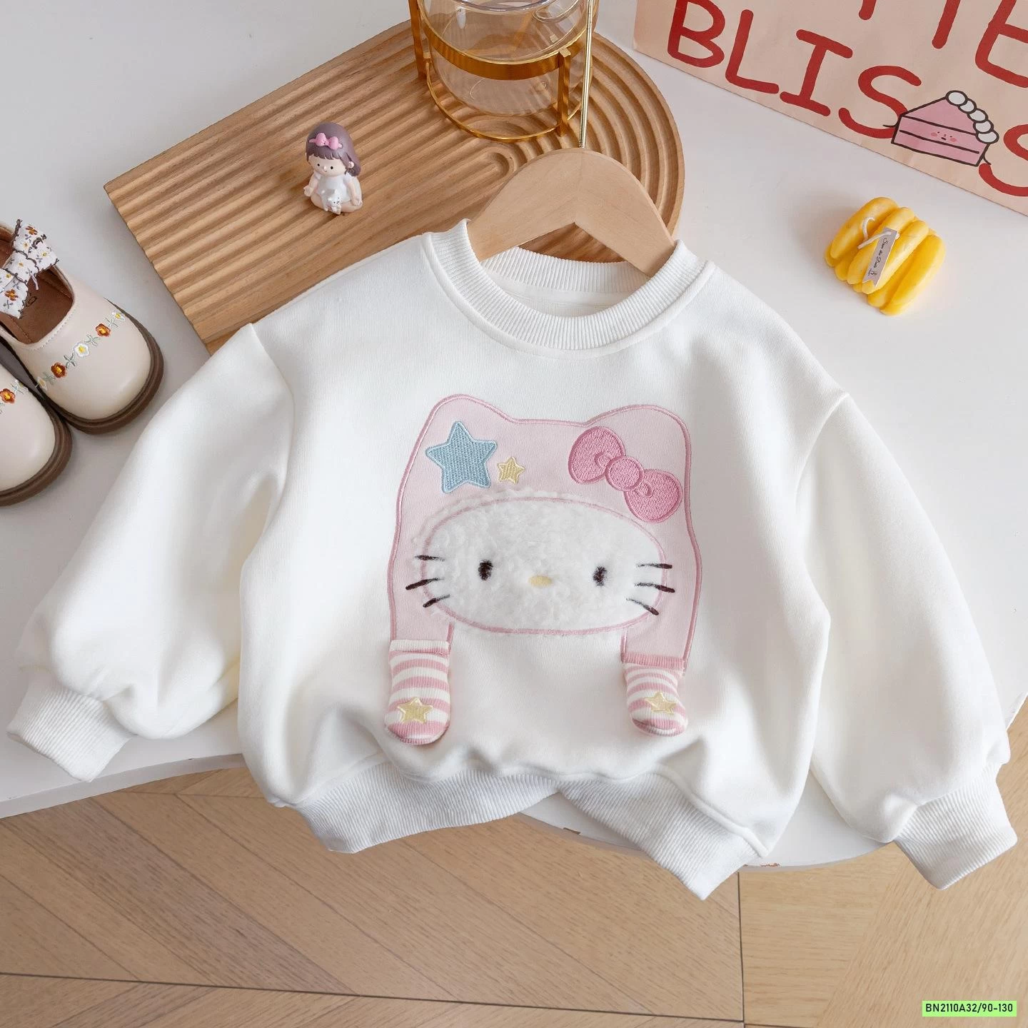 BỘ NỈ MÈO QUẦN KẺ HỒNG