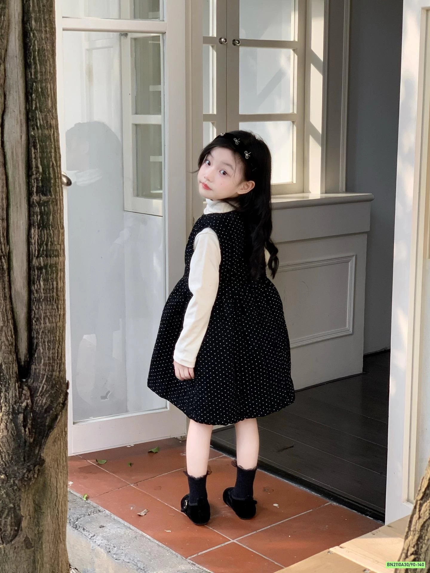 ĐẦM NHUNG CHẤM BI SANG CHẢNH