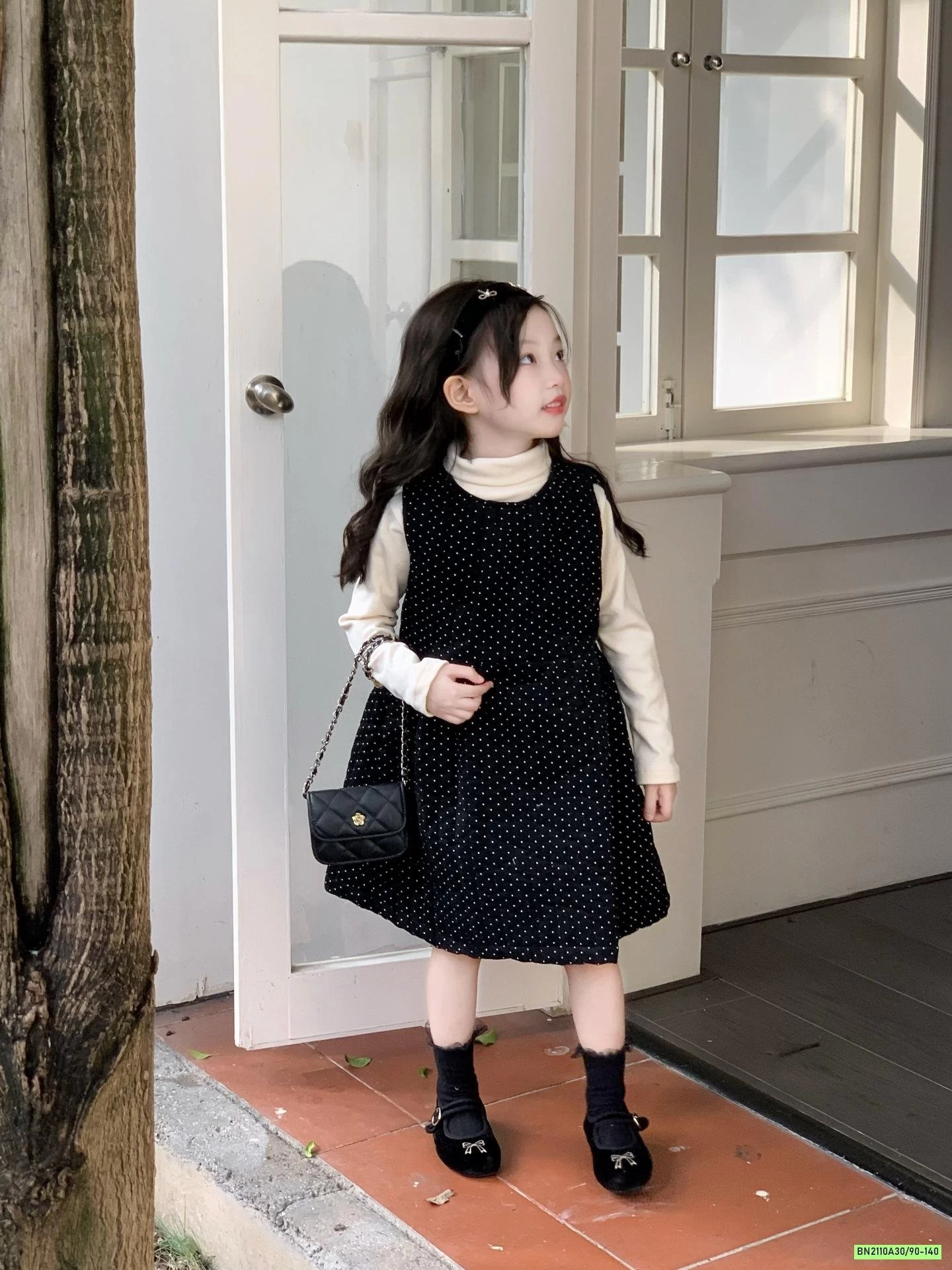 ĐẦM NHUNG CHẤM BI SANG CHẢNH