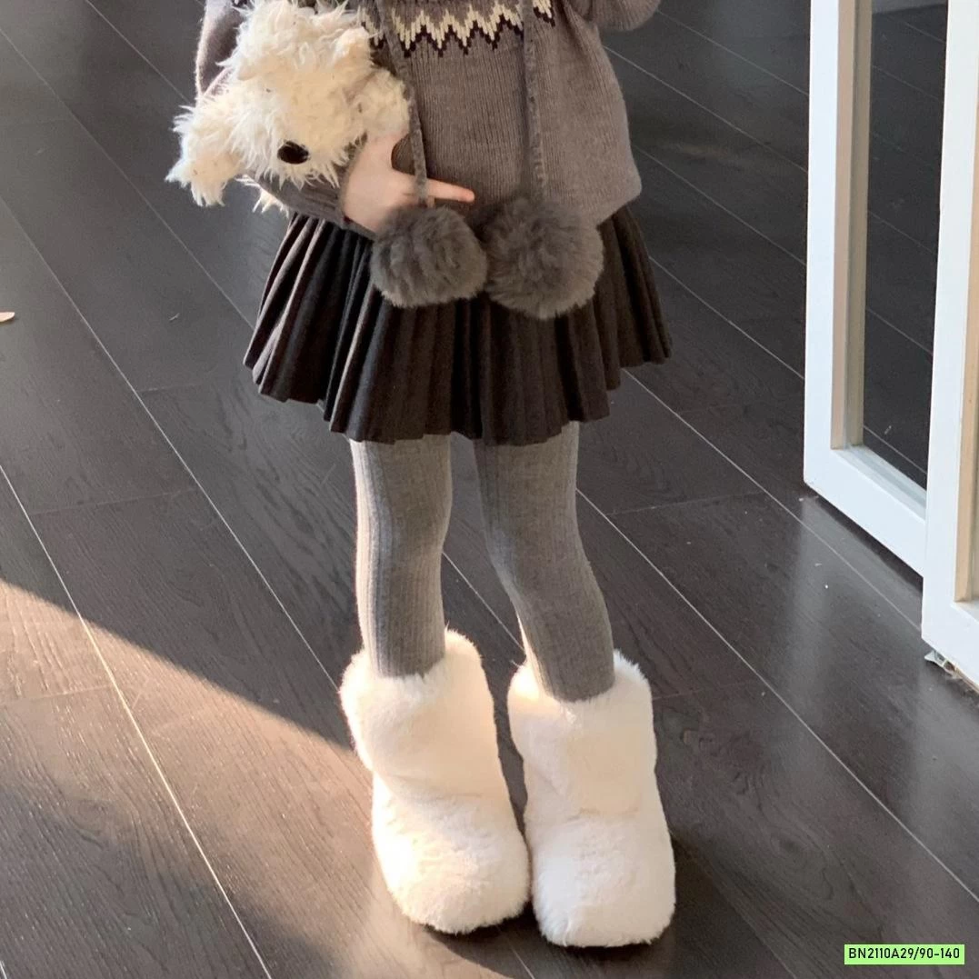 ÁO LEN MIX CV DẠ XÁM XẾP LY