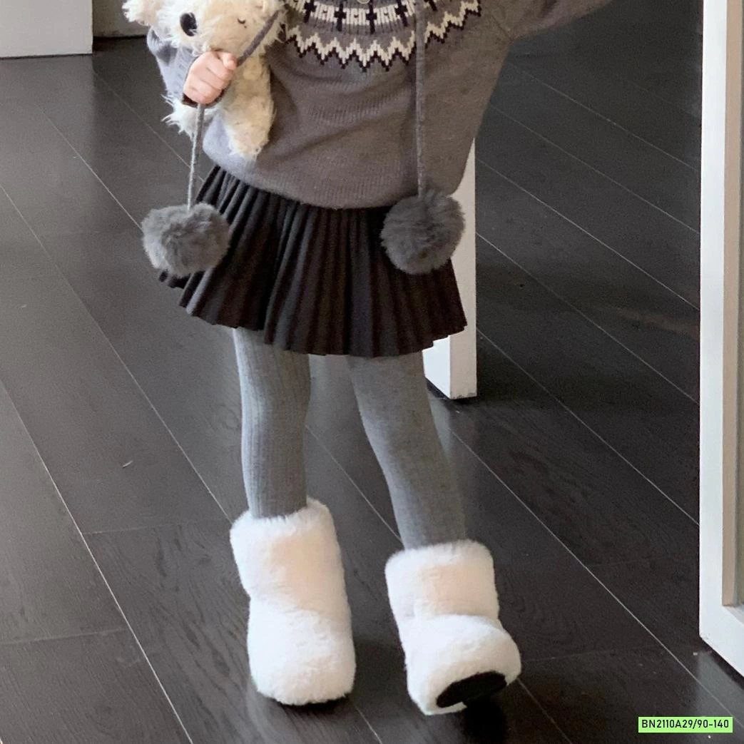 ÁO LEN MIX CV DẠ XÁM XẾP LY