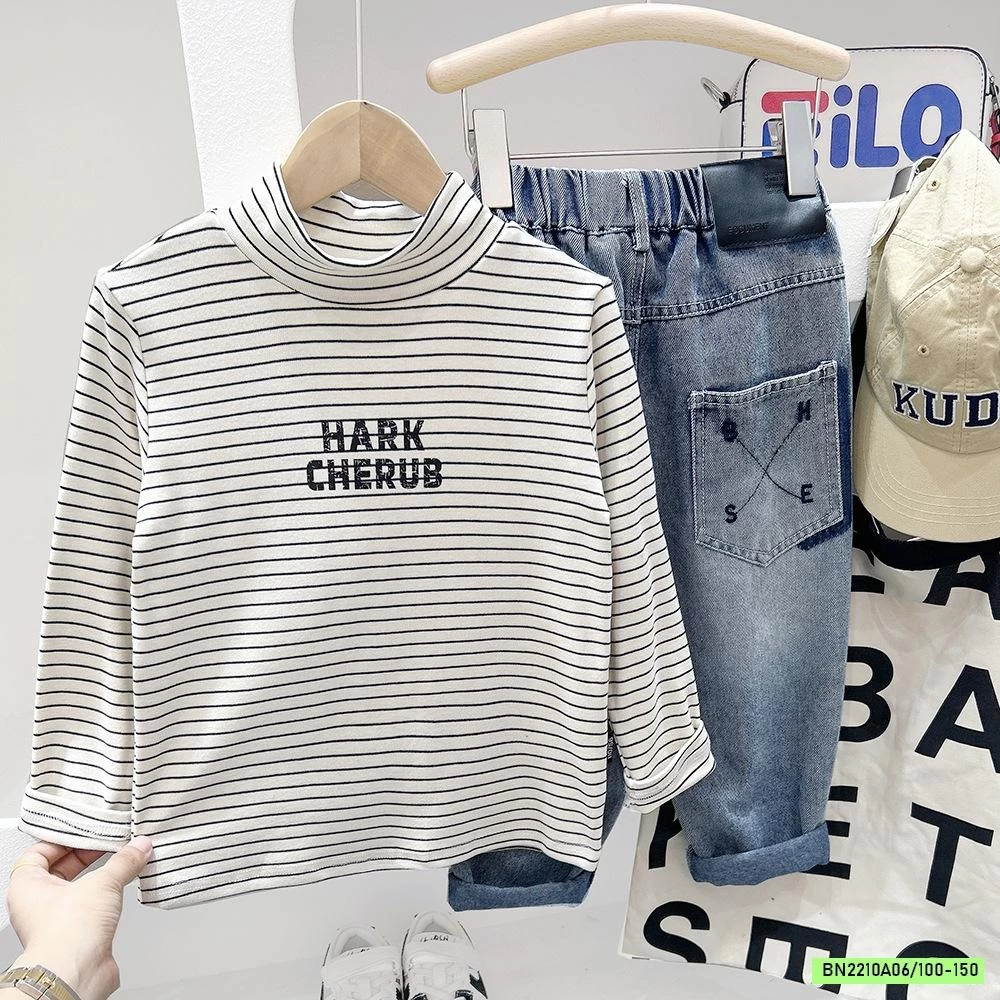 ÁO NỈ GIỮ NHIỆT KẺ NGANG KAKADY