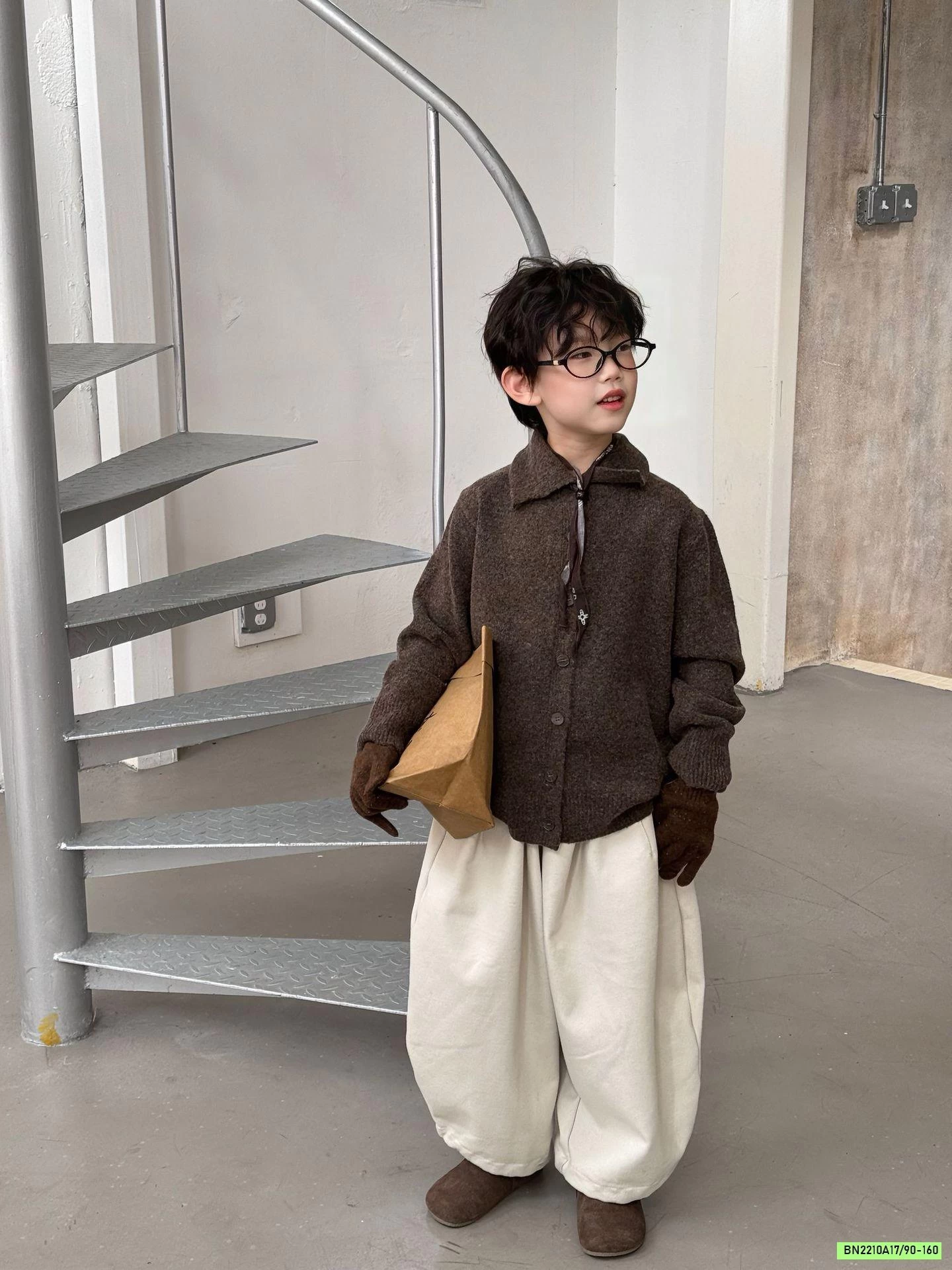 KHOÁC LEN DỆT CỔ BẺ FANSU