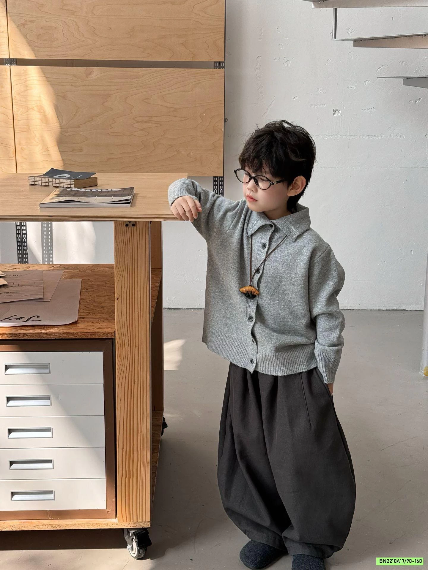 KHOÁC LEN DỆT CỔ BẺ FANSU