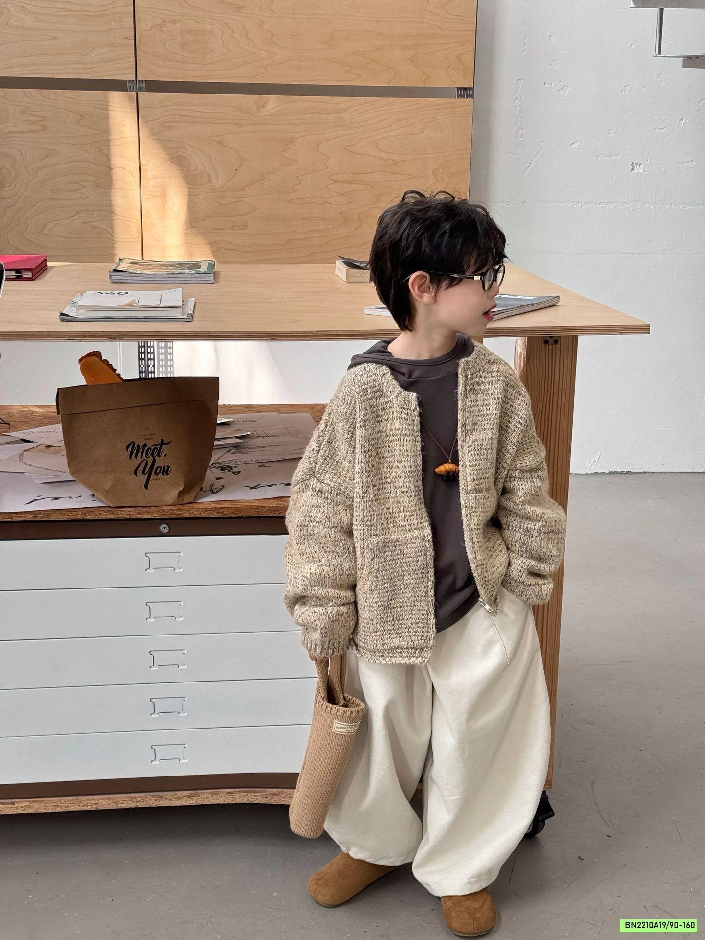 KHOÁC LEN DỆT VINTAGE FANSU