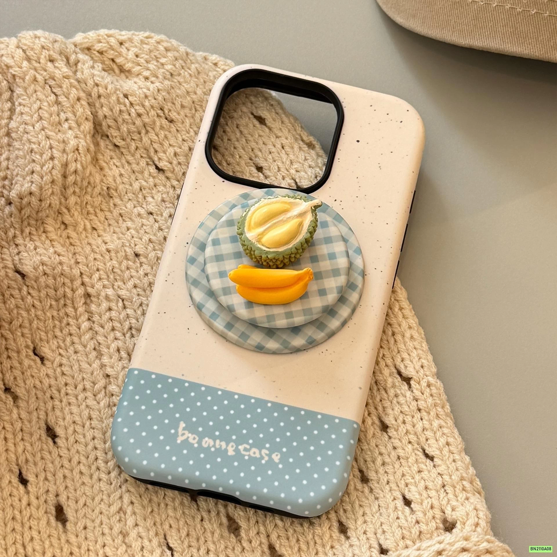 ỐP ĐIỆN THOẠI KÈM GIÁ ĐỠ HOA QUẢ