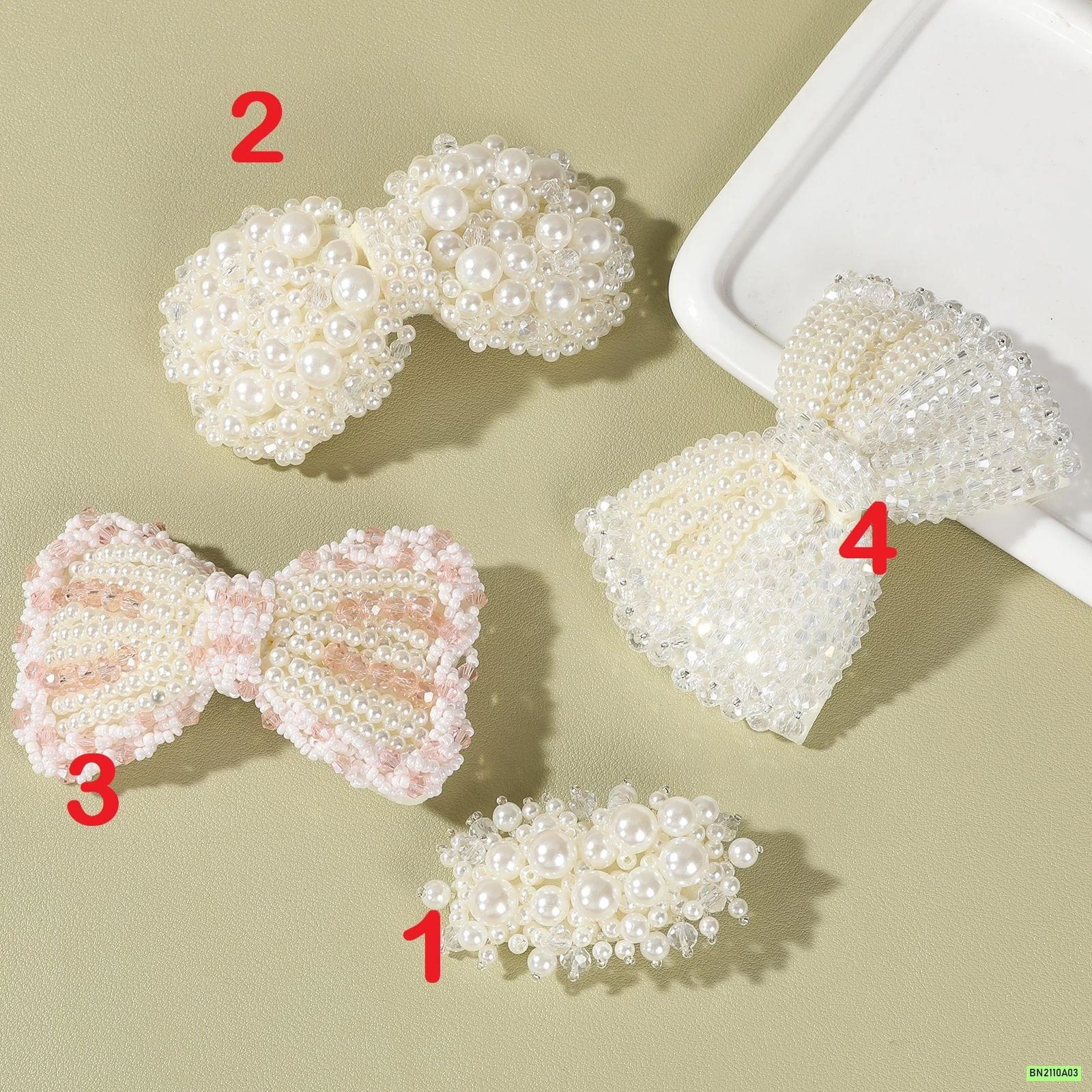 KẸP TÓC NƠ GẮN NGỌC