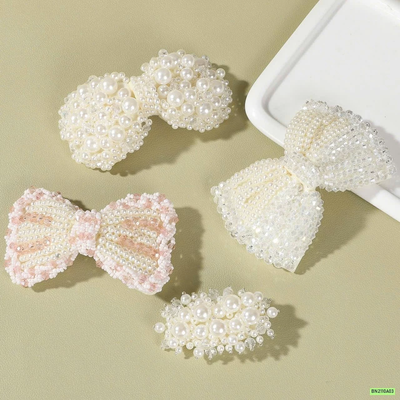 KẸP TÓC NƠ GẮN NGỌC