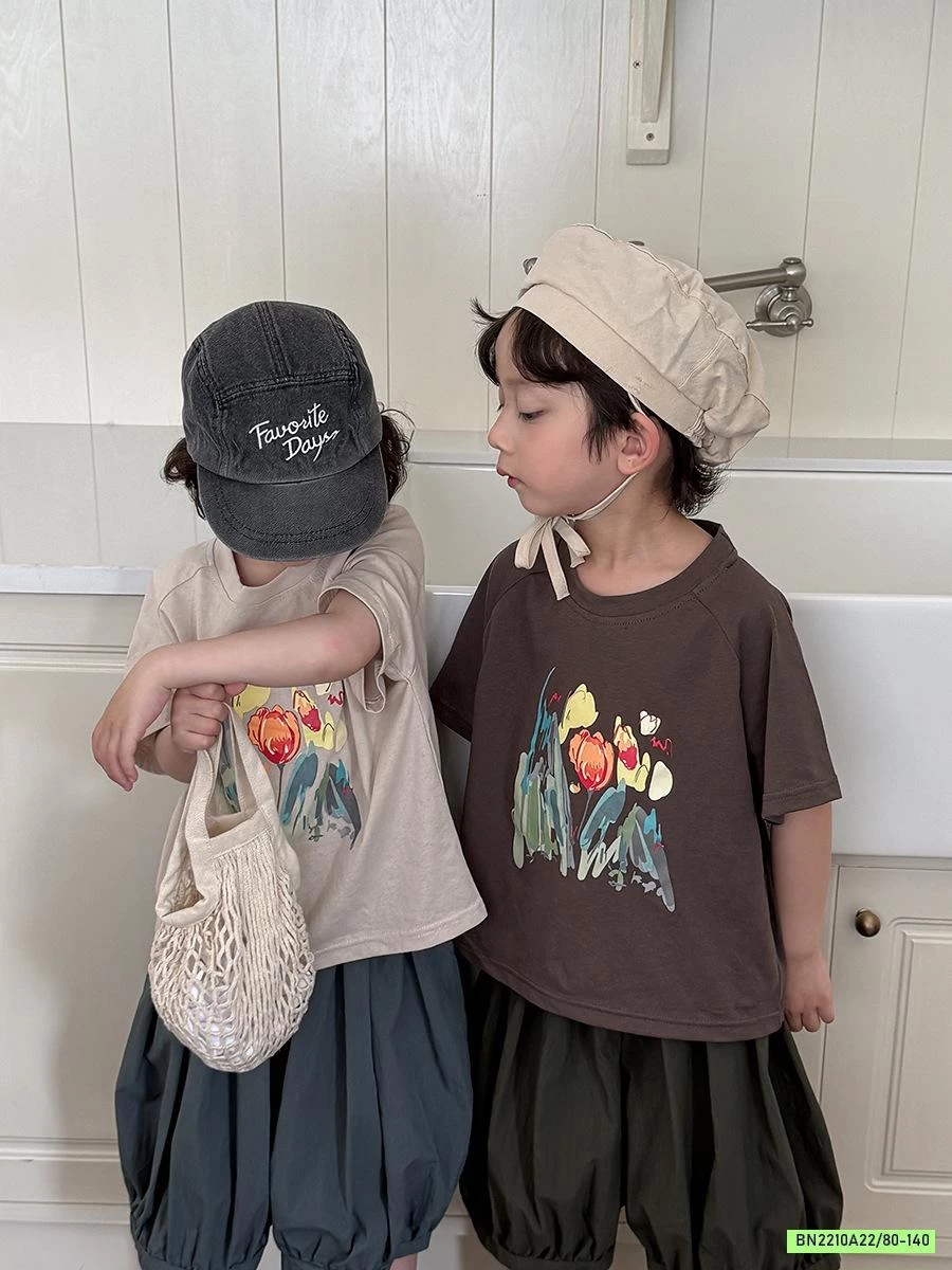 ÁO THUN IN HOA VINTAGE