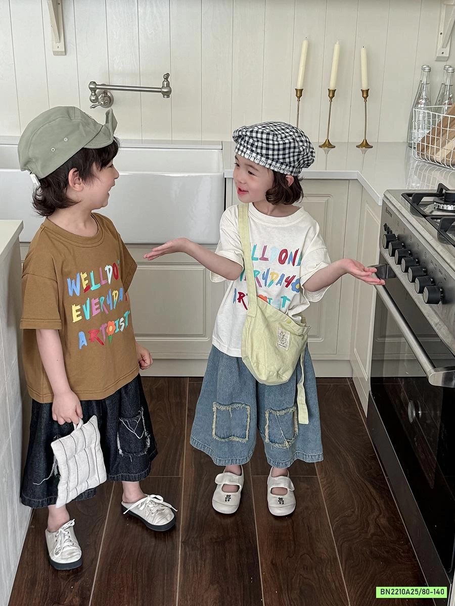 ÁO THUN CHỮ CÁI SẮC MÀU