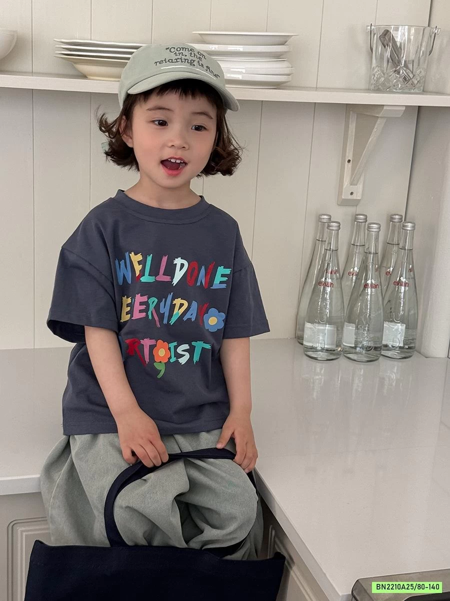 ÁO THUN CHỮ CÁI SẮC MÀU