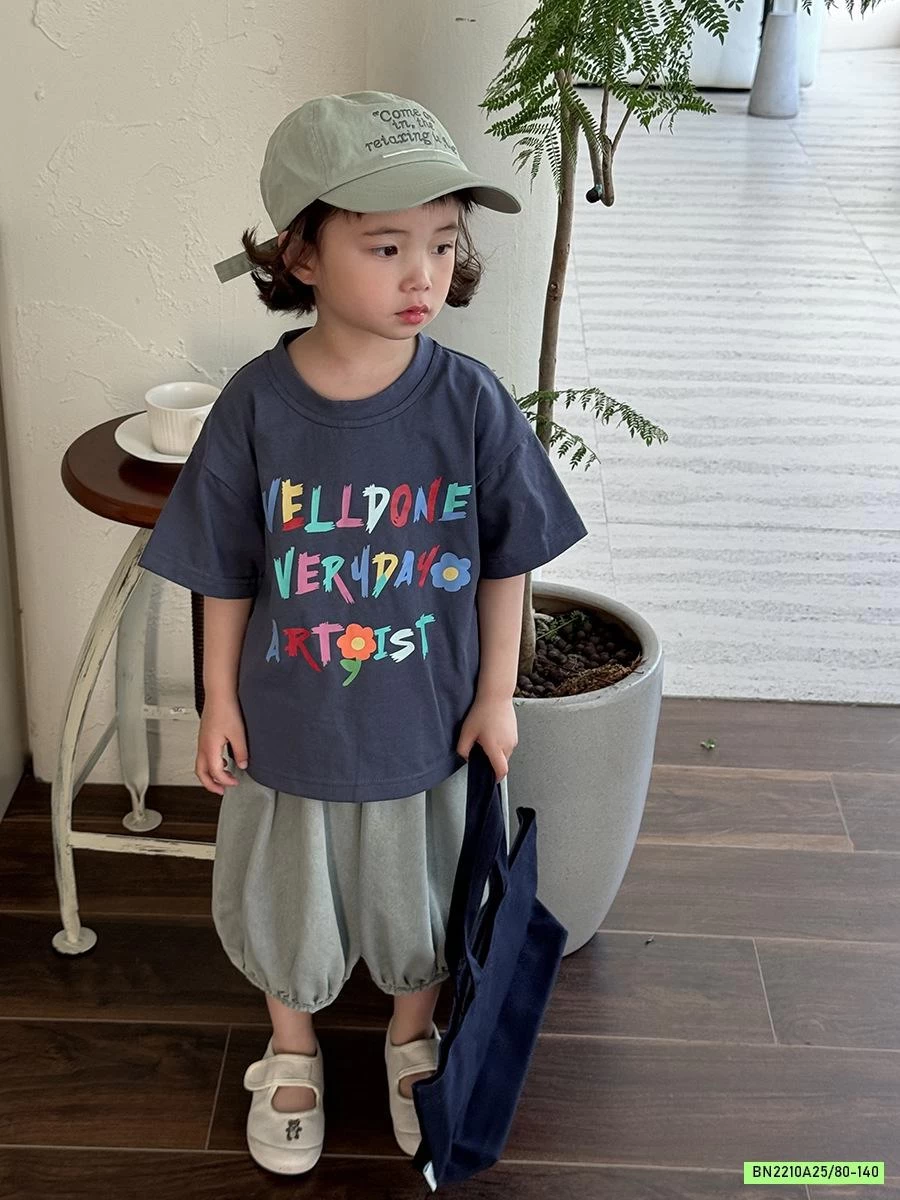 ÁO THUN CHỮ CÁI SẮC MÀU