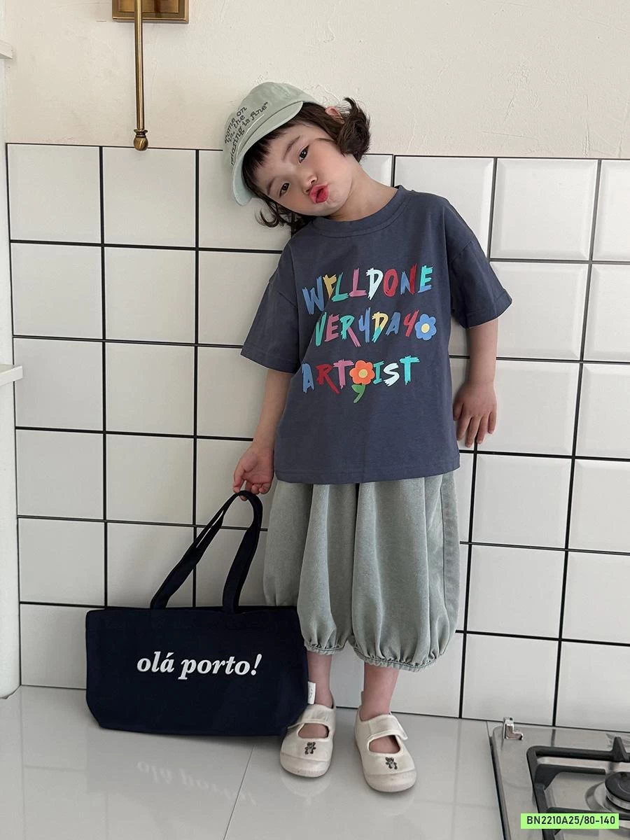 ÁO THUN CHỮ CÁI SẮC MÀU