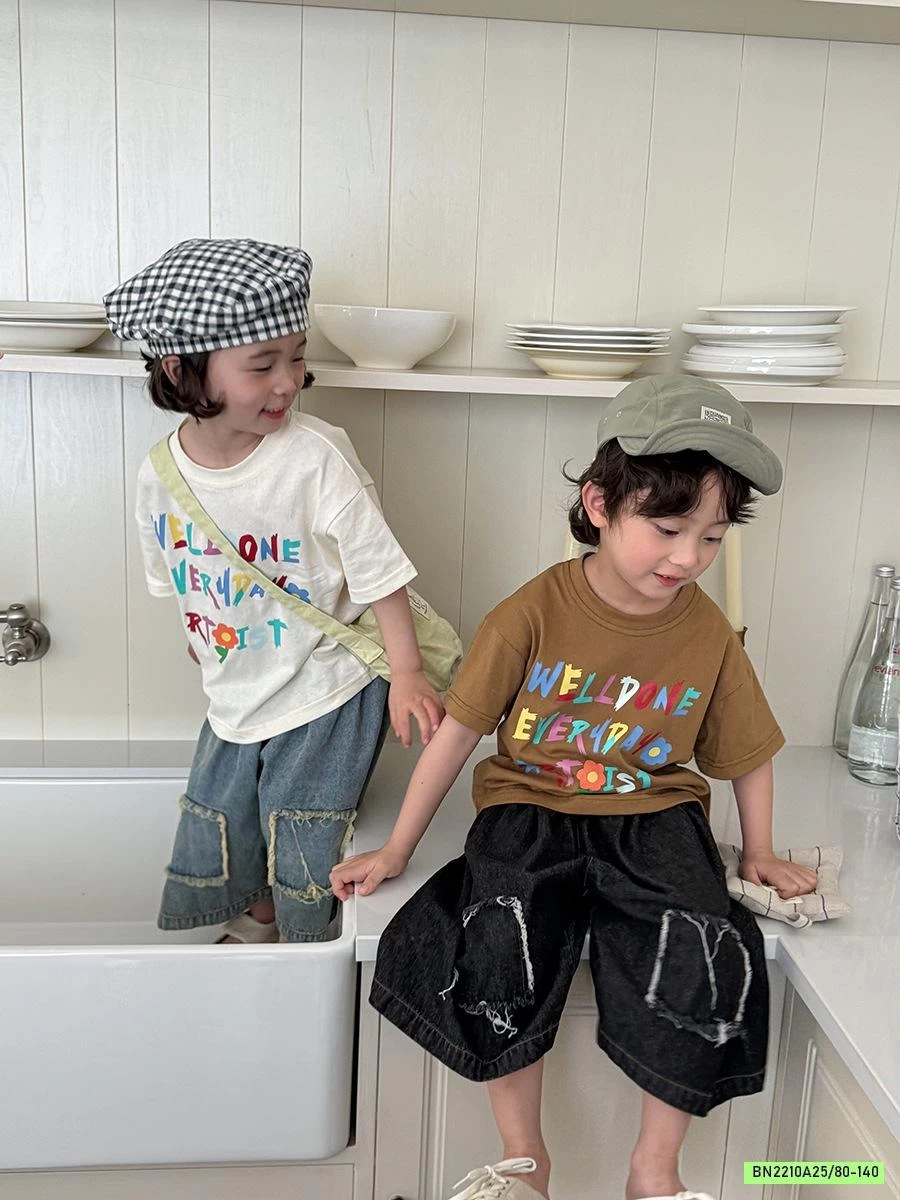 ÁO THUN CHỮ CÁI SẮC MÀU