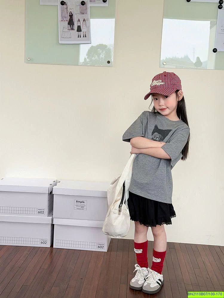 ÁO PHÔNG AMBB KIDS IN HÌNH MÈO 26A024