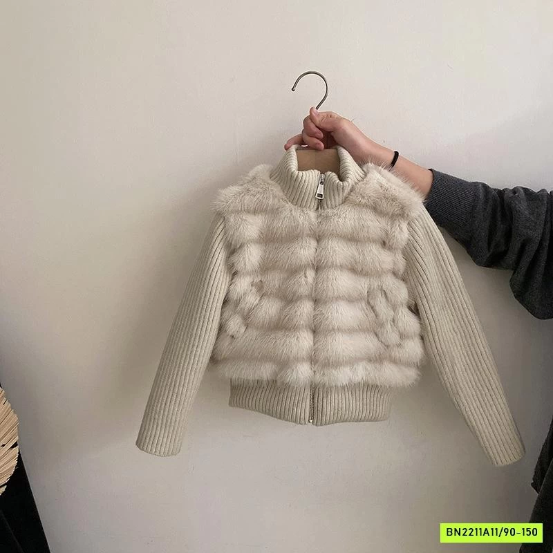 KHOÁC LÔNG PHỐI TAY LEN MIX QUẦN NỈ SUÔNG