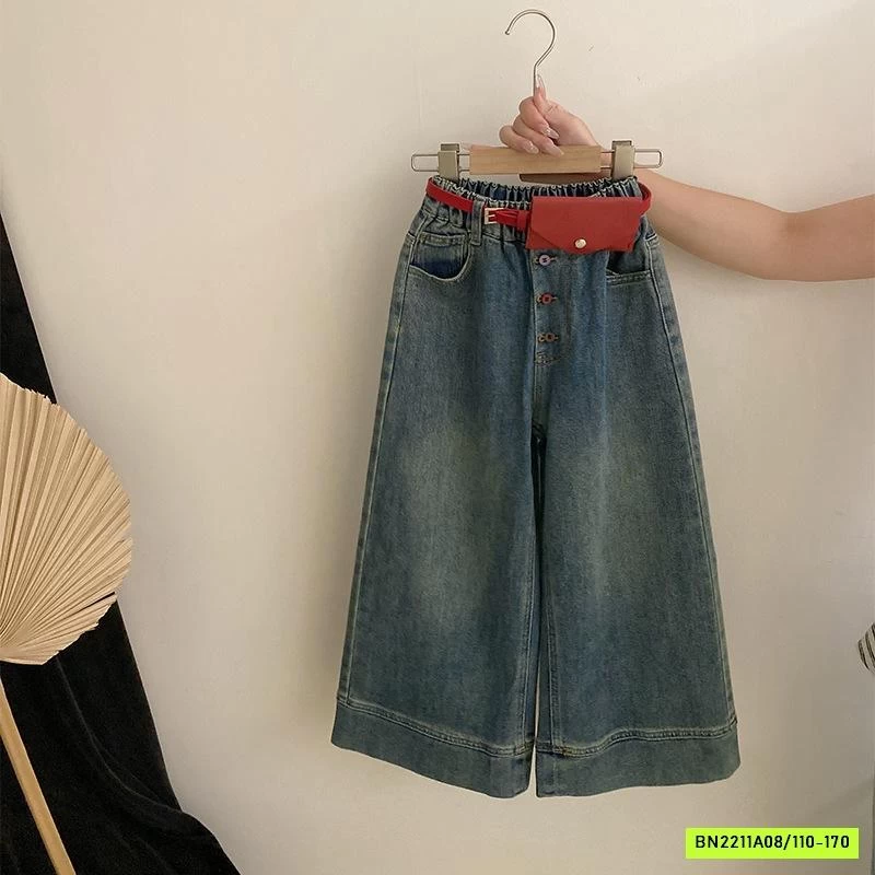 ÁO LEN KẺ MIX JEANS SUÔNG