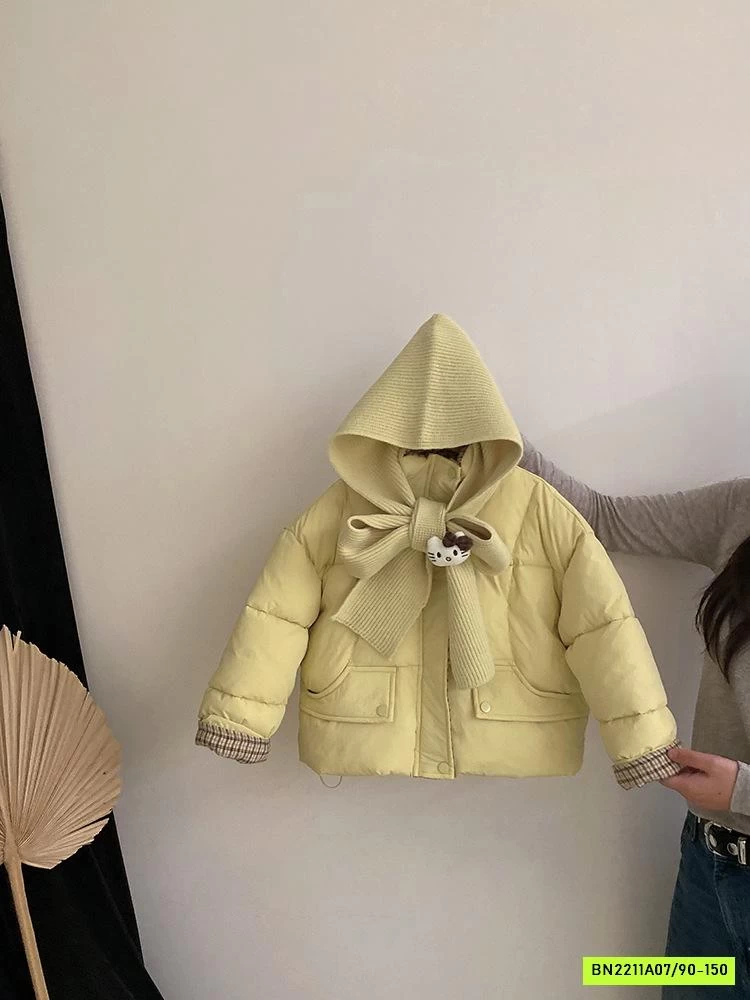 KHOÁC PHAO VÀNG KÈM KHĂN