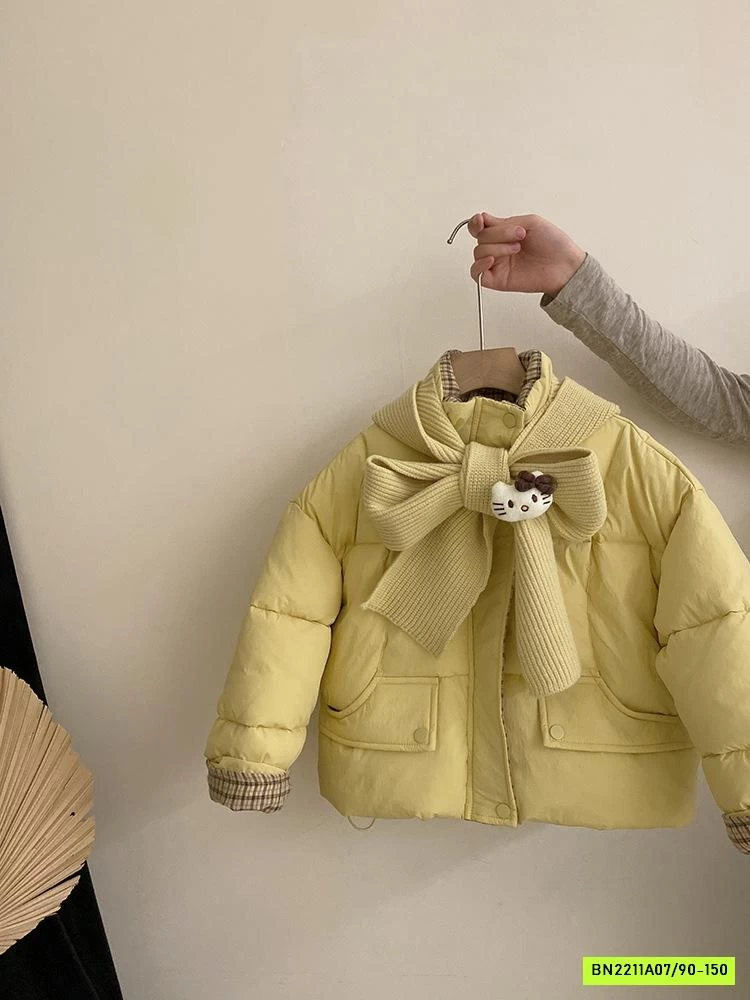 KHOÁC PHAO VÀNG KÈM KHĂN