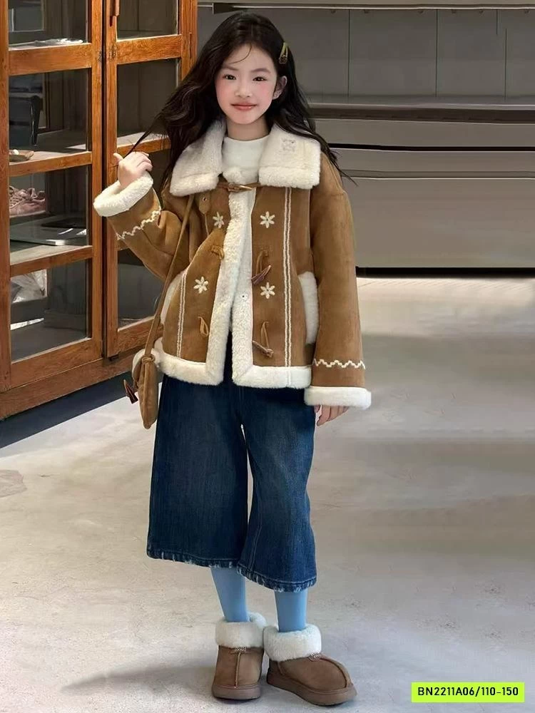 KHOÁC DA LỘN LÓT LÔNG KÈM TÚI