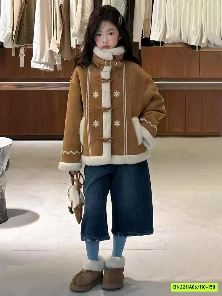 KHOÁC DA LỘN LÓT LÔNG KÈM TÚI