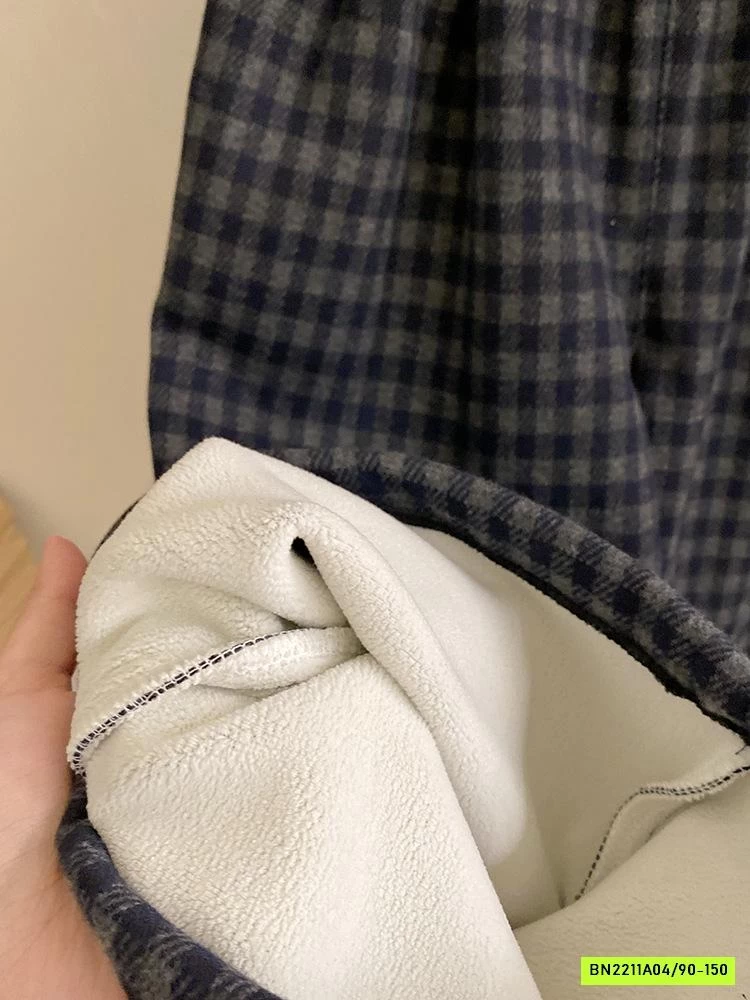 HOODIE KITTY MIX QUẦN NỈ SUÔNG CARO