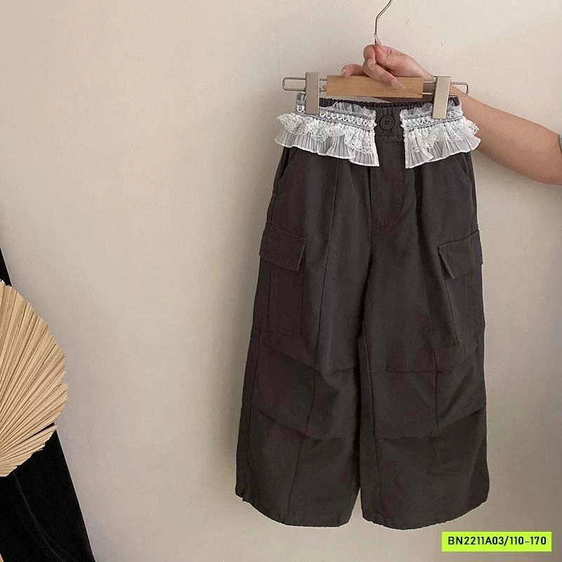 ÁO THUN RÚT EO MIX QUẦN JOGGER VIỀN REN