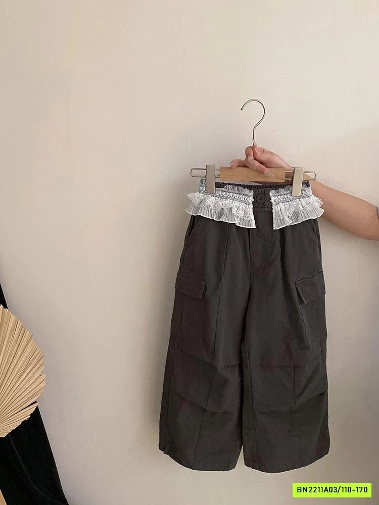 ÁO THUN RÚT EO MIX QUẦN JOGGER VIỀN REN