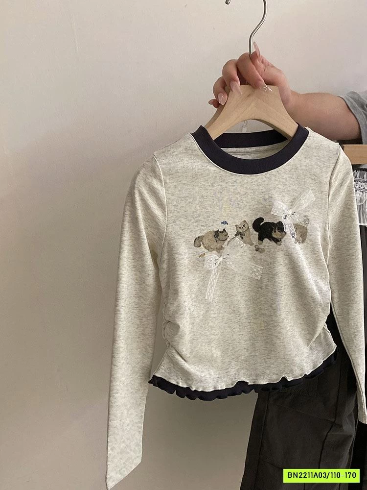 ÁO THUN RÚT EO MIX QUẦN JOGGER VIỀN REN