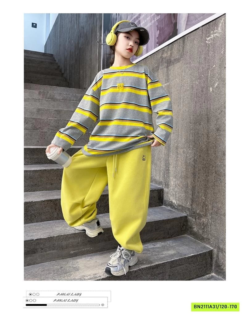 SÉT NỈ VÀNG ÁO KẺ SZ ĐẠI