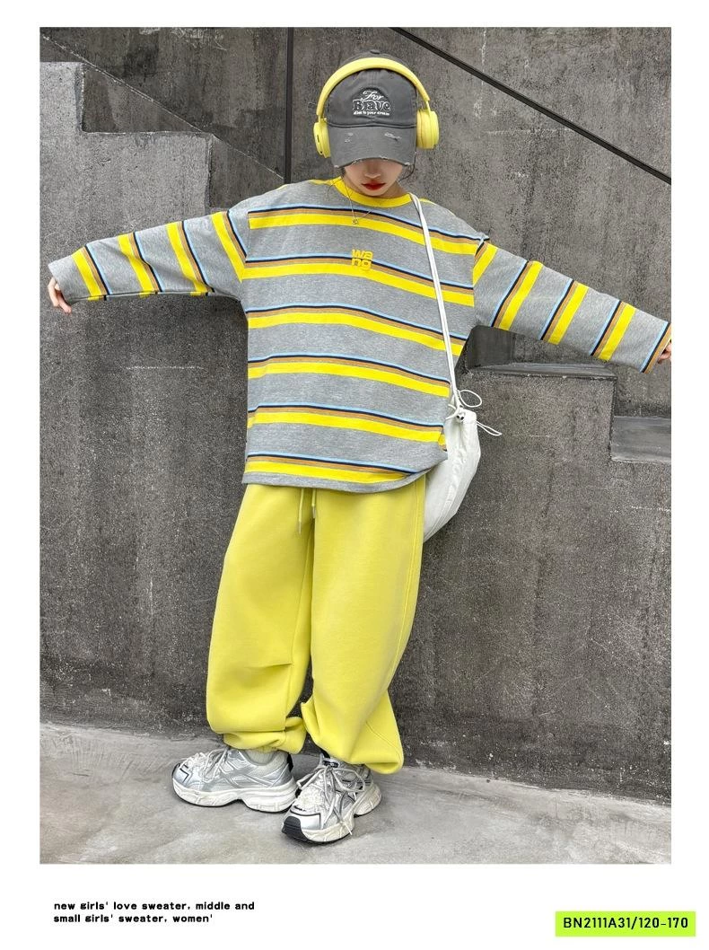 SÉT NỈ VÀNG ÁO KẺ SZ ĐẠI