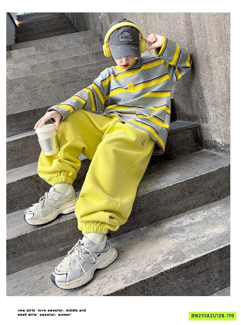 SÉT NỈ VÀNG ÁO KẺ SZ ĐẠI