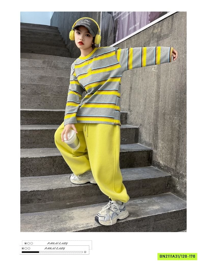 SÉT NỈ VÀNG ÁO KẺ SZ ĐẠI