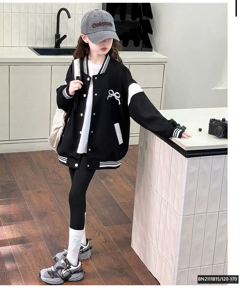 ÁO KHOÁC NỈ IN NƠ