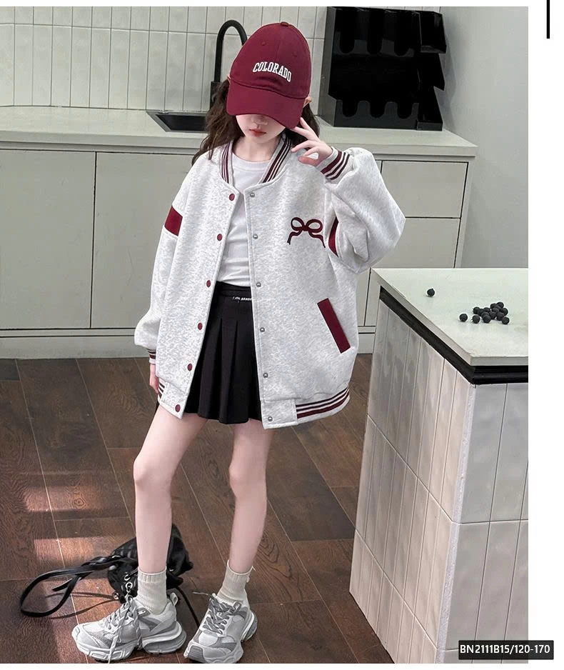 ÁO KHOÁC NỈ IN NƠ