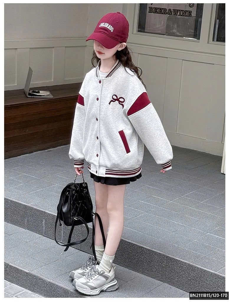 ÁO KHOÁC NỈ IN NƠ