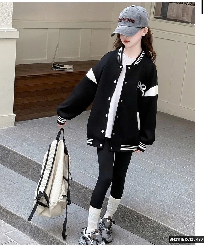 ÁO KHOÁC NỈ IN NƠ