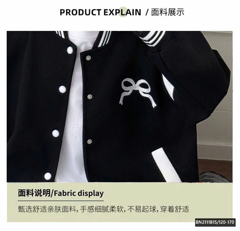 ÁO KHOÁC NỈ IN NƠ