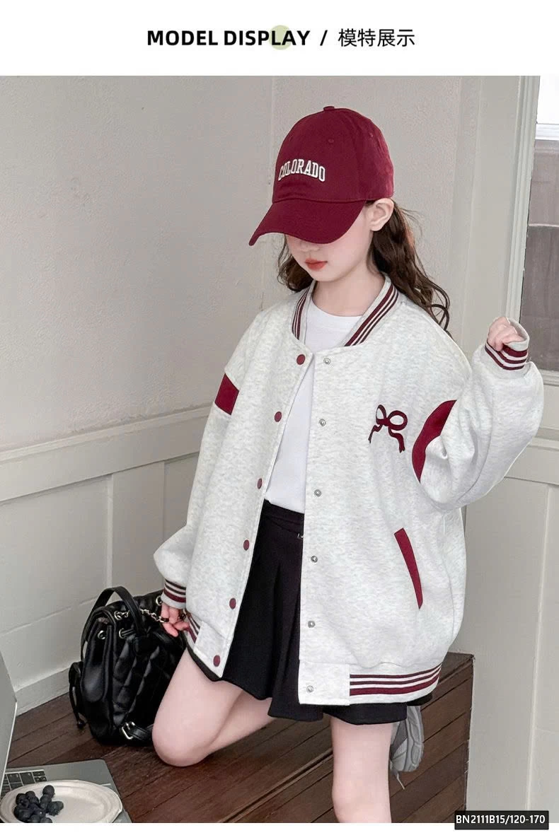 ÁO KHOÁC NỈ IN NƠ