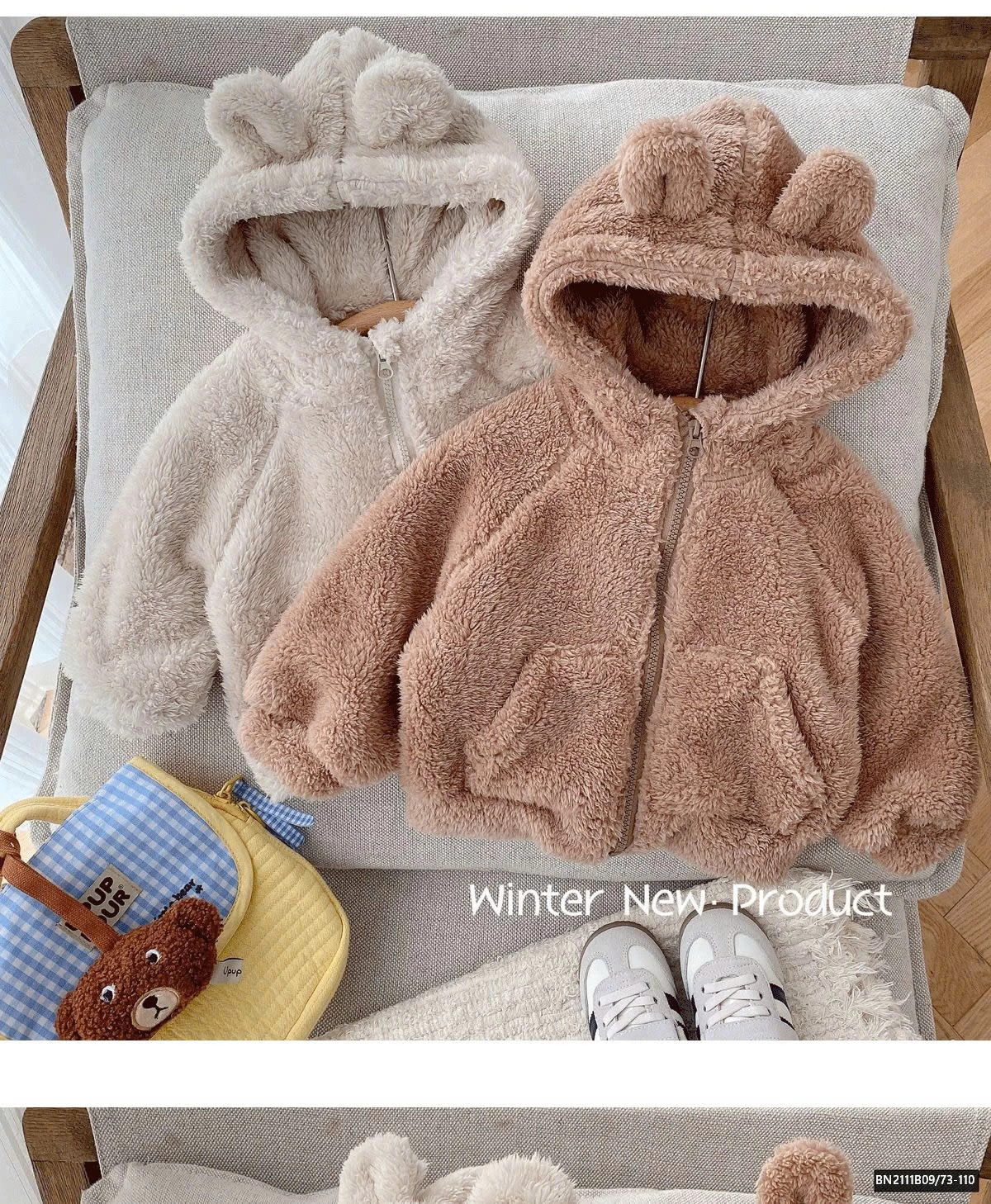 ÁO LÔNG MŨ TAI GẤU